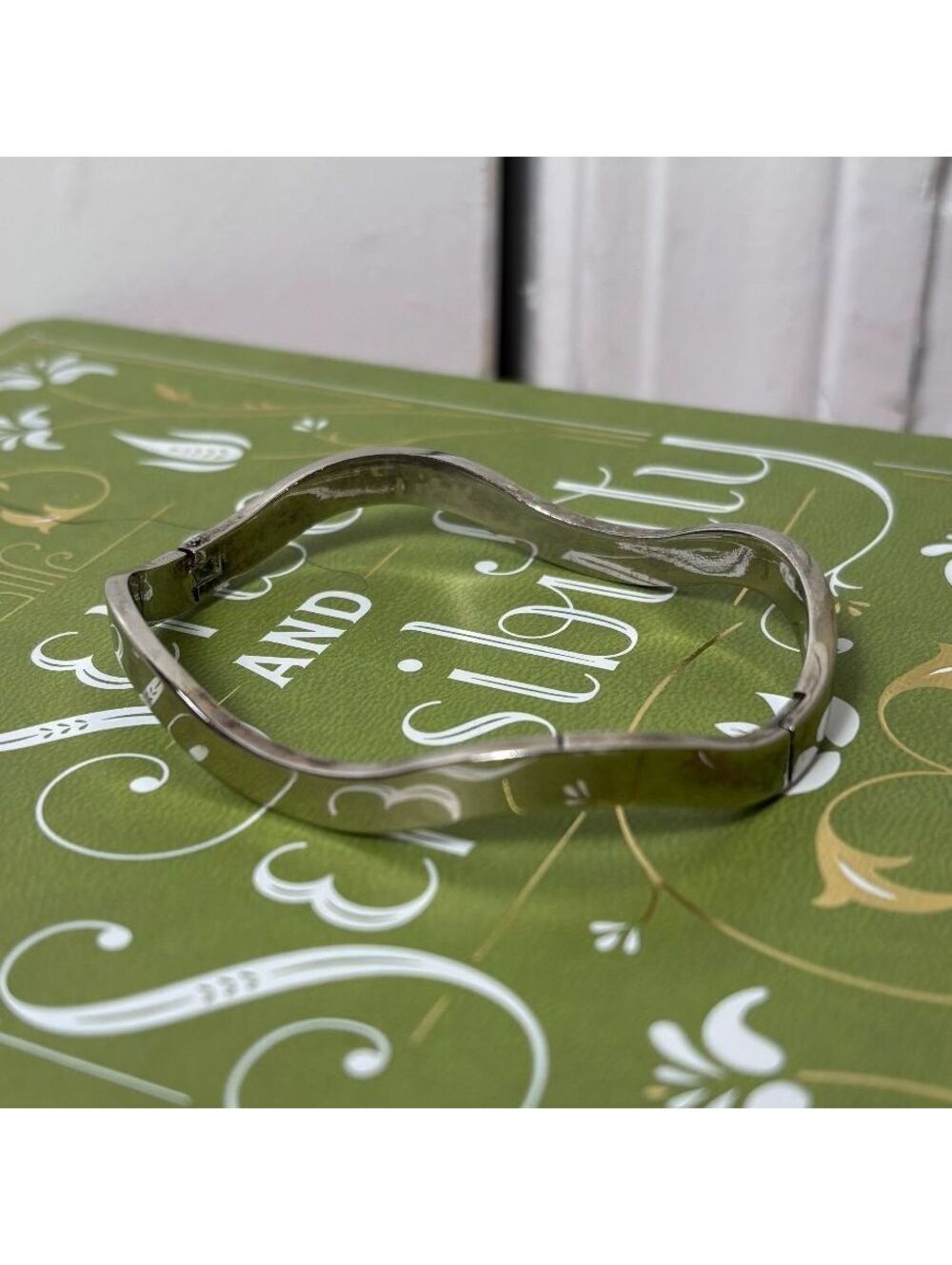 Sterling Silver Wavy Cuff Bracelet